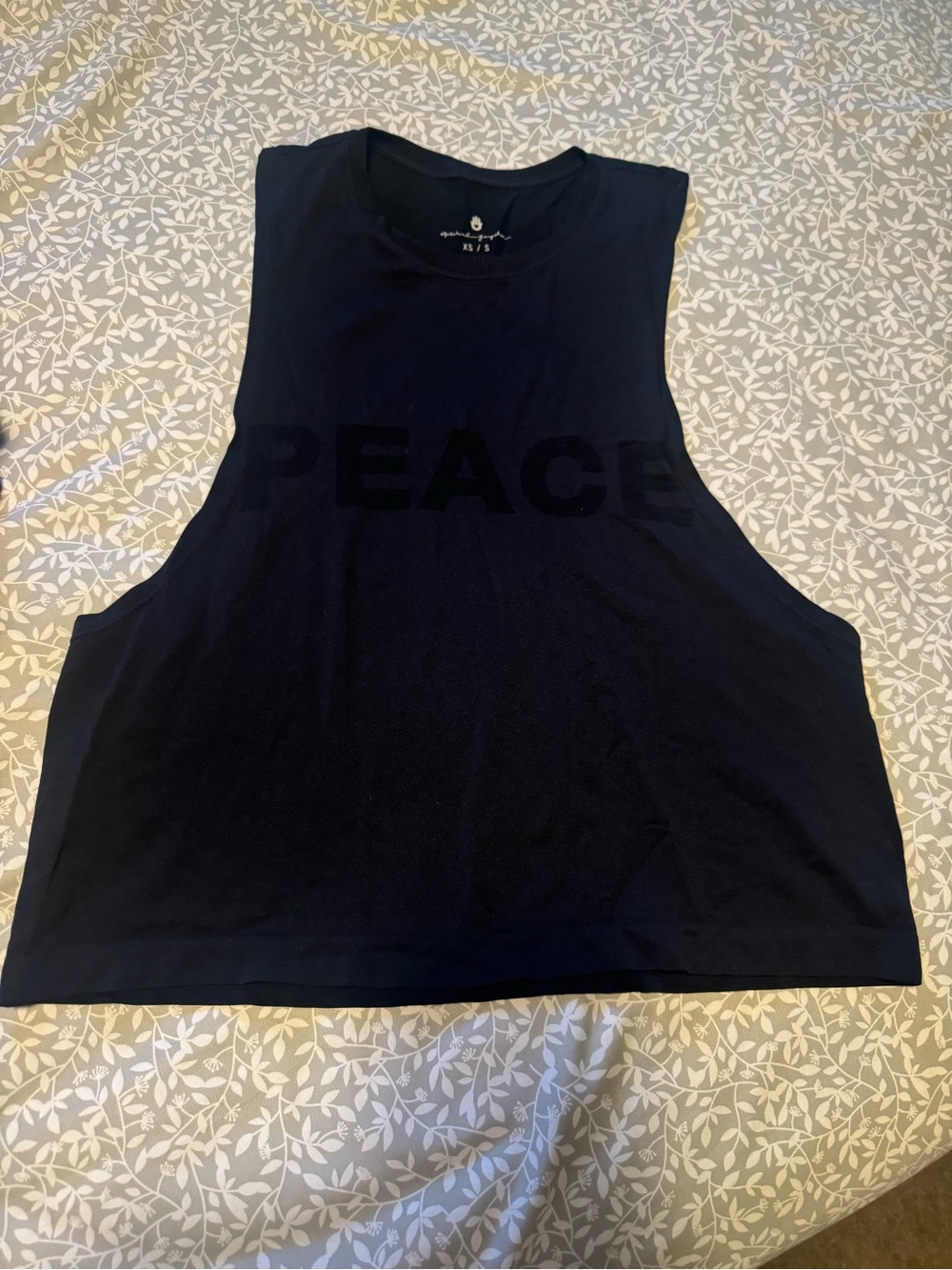 Spiritual Gangster Black 'PEACE' Muscle Tee